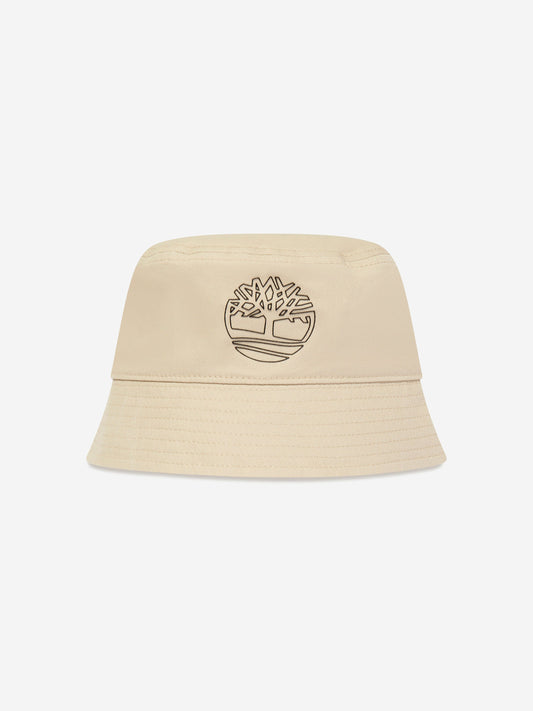 Timberland 男童米色徽标渔夫帽