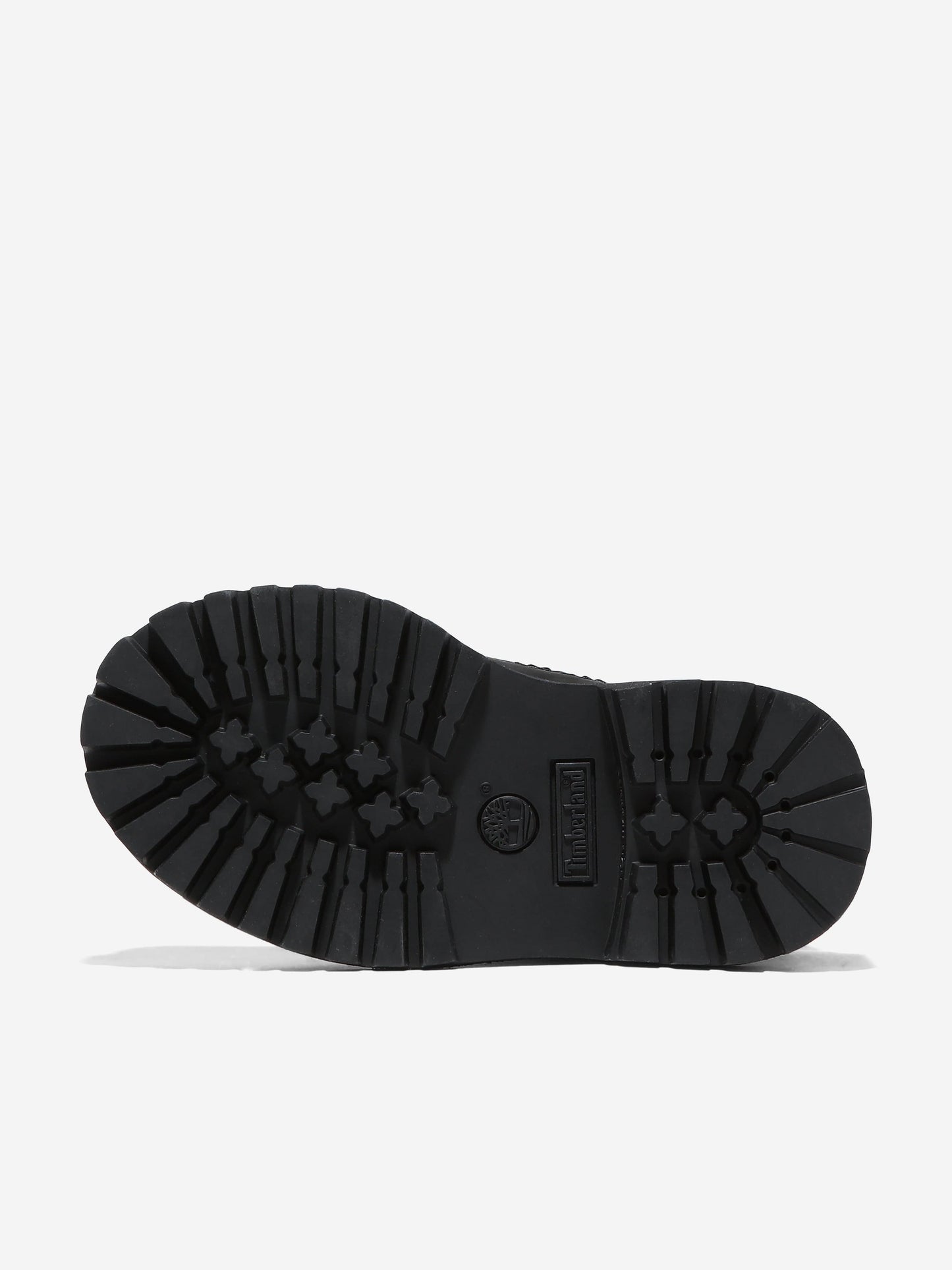 Timberland 儿童 6 英寸系带防水靴（黑色）