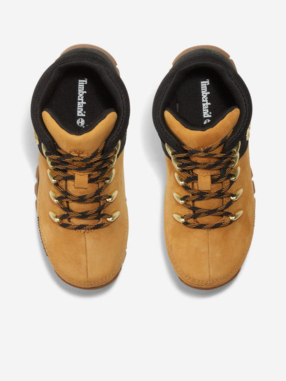 Timberland 男童中帮系带靴（米色）