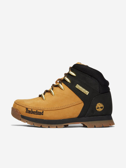 Timberland 男童中帮系带靴（米色）