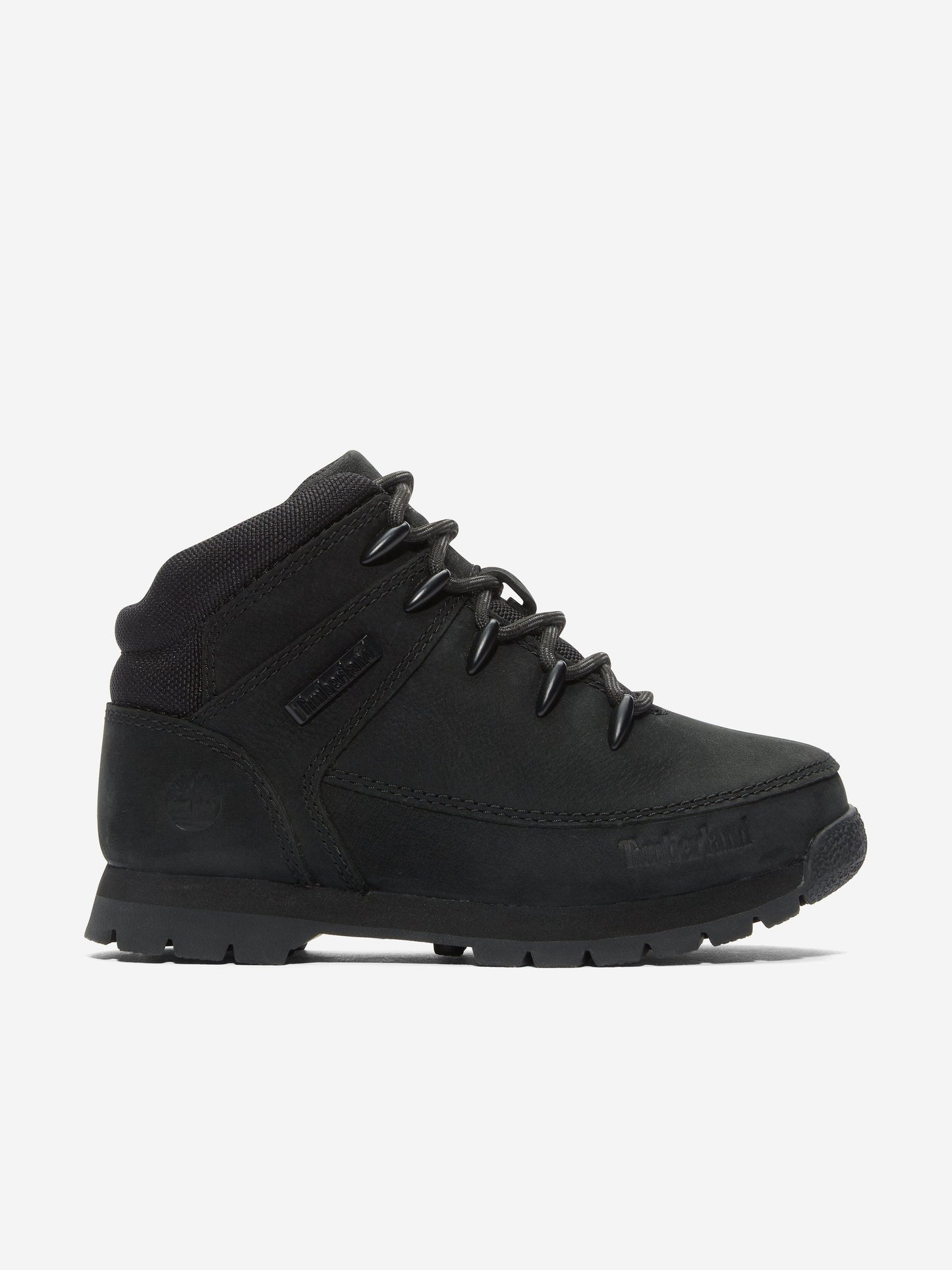 Timberland 男童中帮系带靴（黑色）