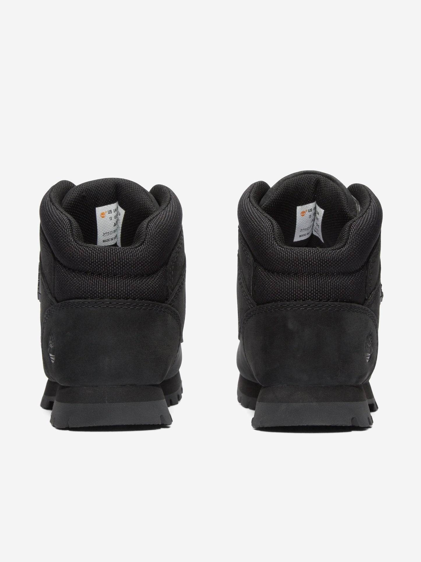 Timberland 男童中帮系带靴（黑色）