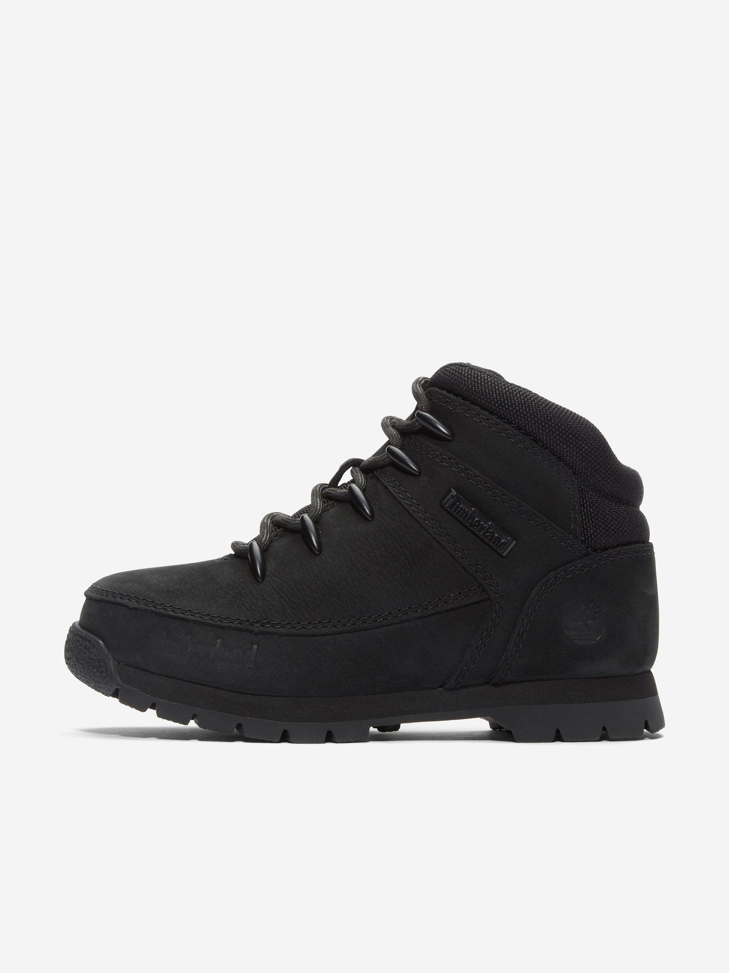 Timberland 男童中帮系带靴（黑色）