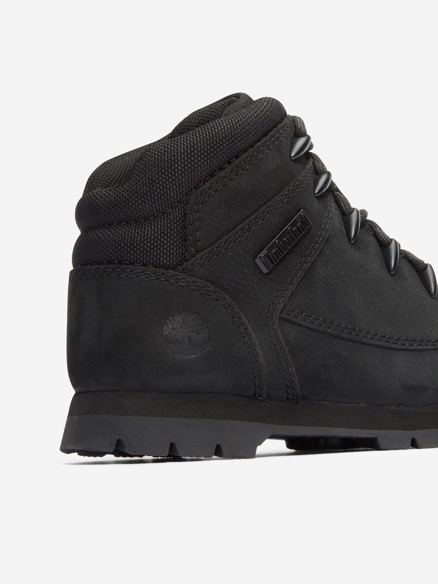 Timberland 男童中帮系带靴（黑色）