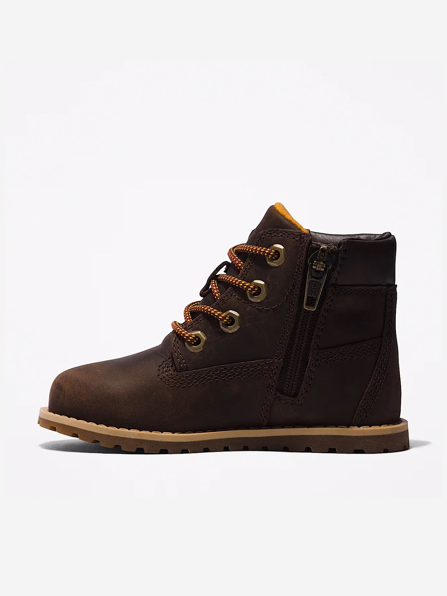 Timberland 儿童中帮系带靴（棕色）