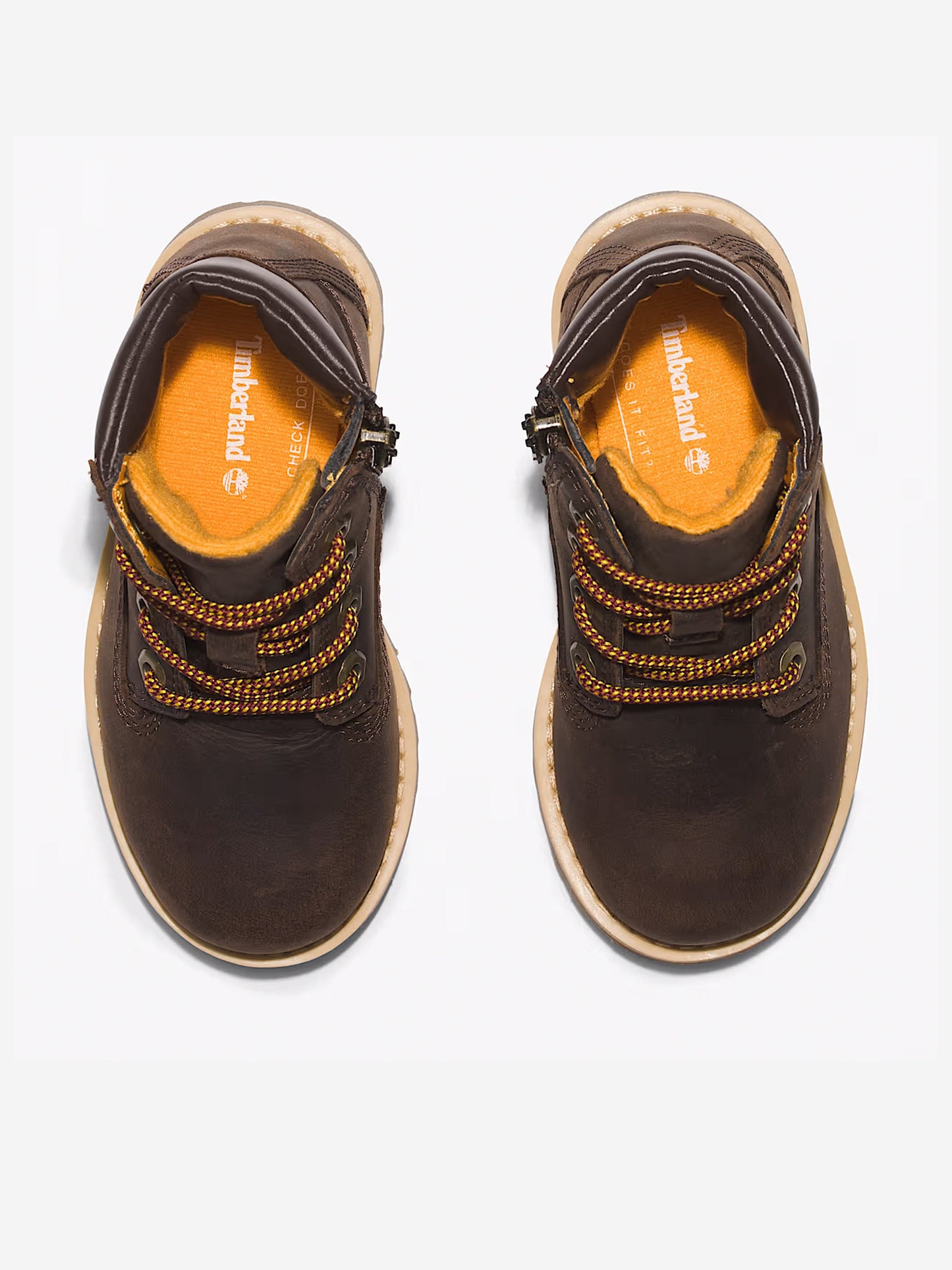 Timberland 儿童中帮系带靴（棕色）