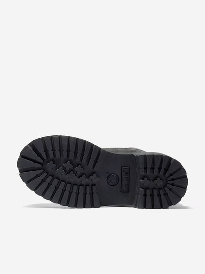Kids Premium 6 Inch Lace Up Waterproof Boots in Black