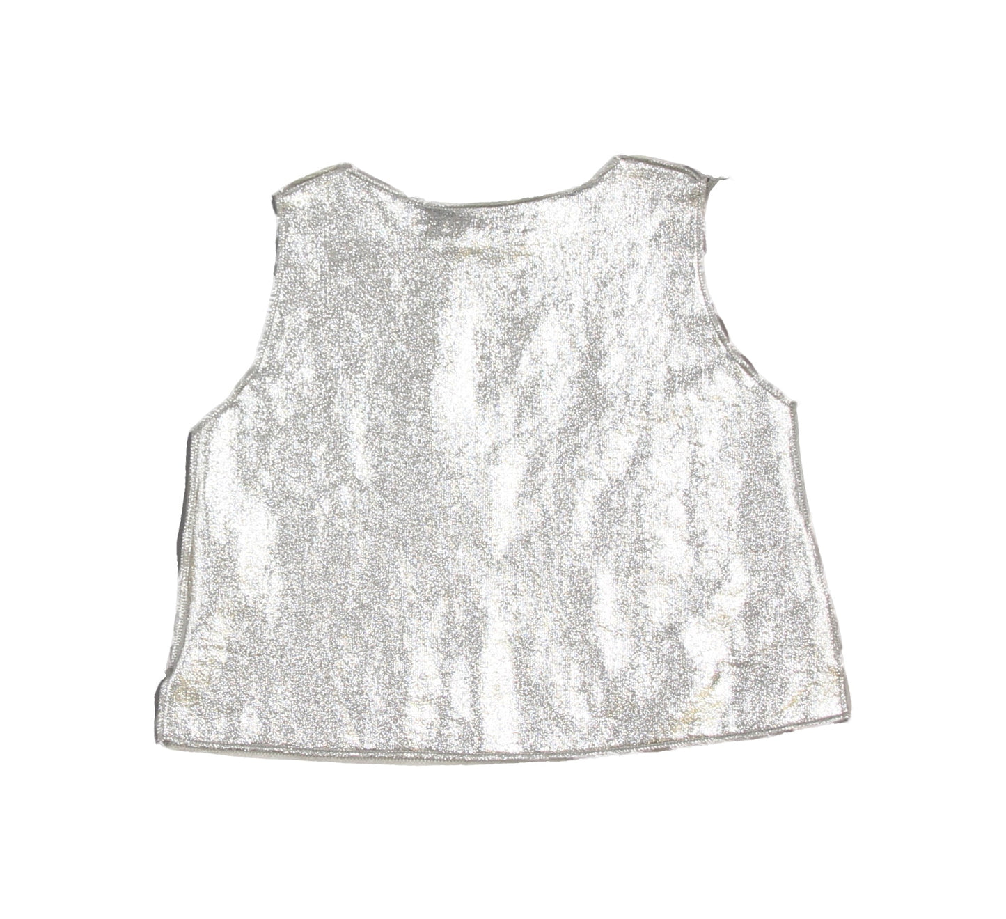 女童银色背心