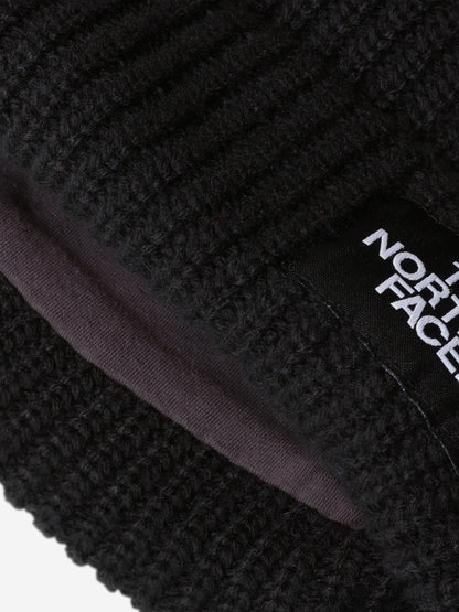 The North Face 儿童 Salty Lined 毛线帽（黑色）