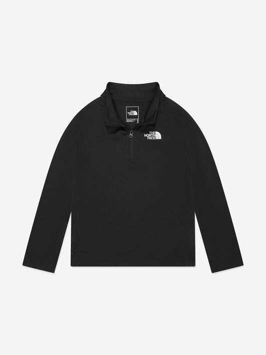 The North Face Kids Never Stop 1/4 拉链上衣（黑色）
