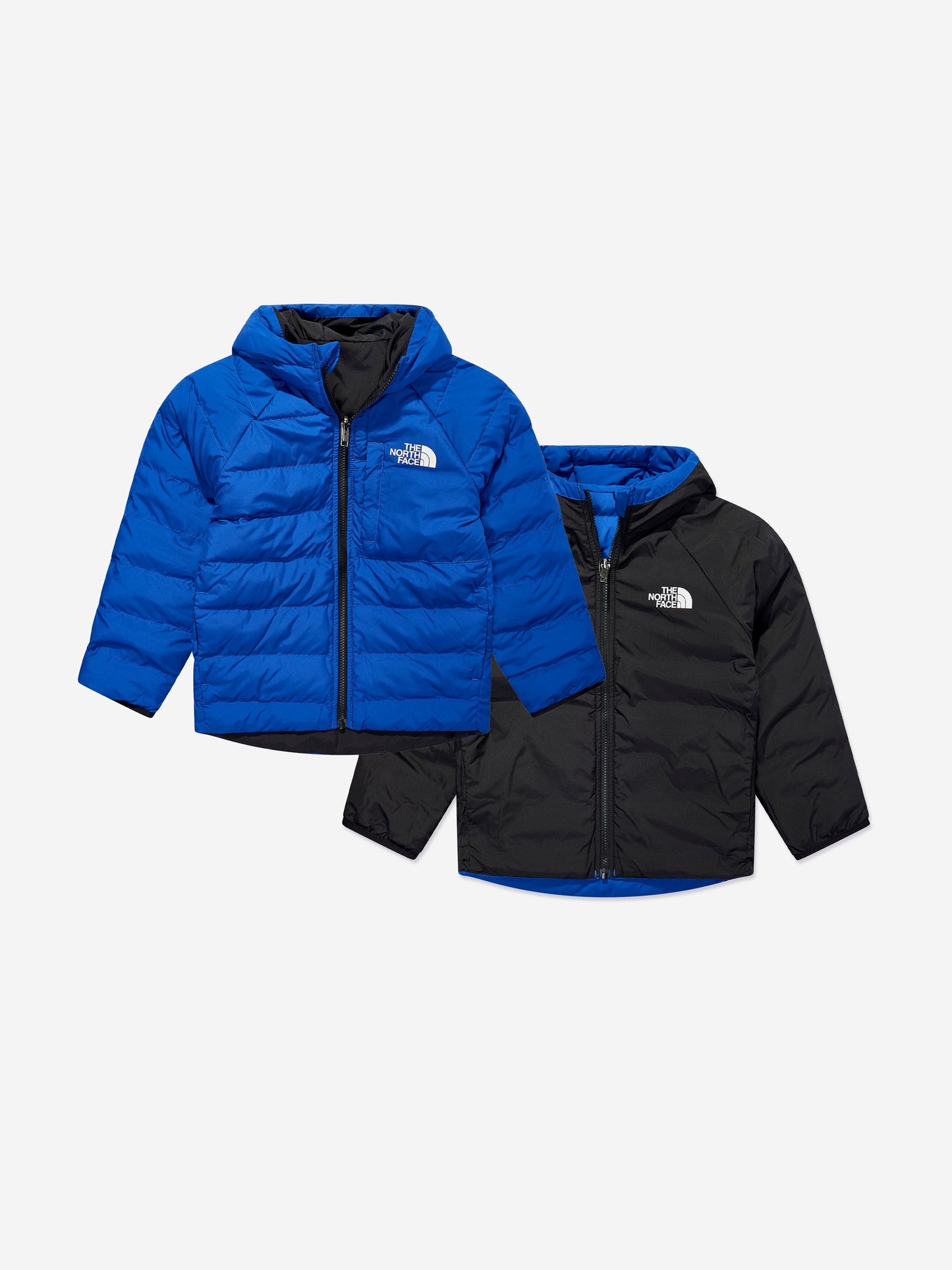 The North Face 男童双面 Perrito 连帽夹克（蓝色）