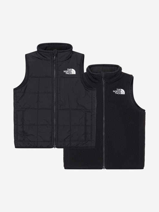 The North Face 男童双面 Shasta 马甲（黑色）
