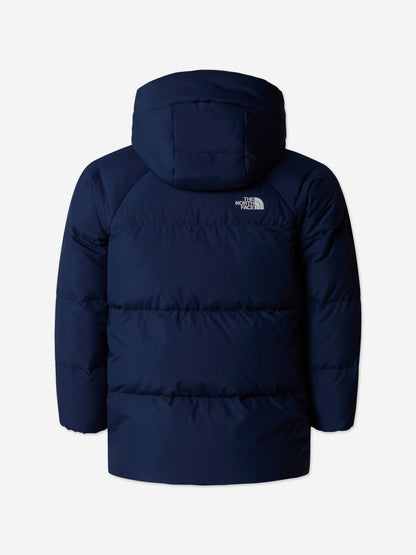 The North Face 男童羽绒羊毛衬里派克大衣（海军蓝）