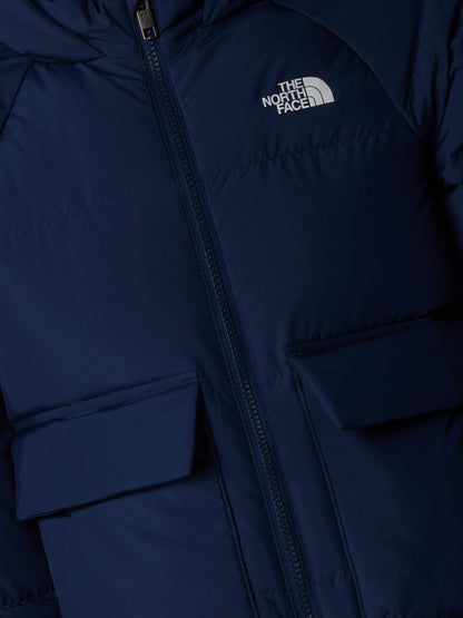 The North Face 男童羽绒羊毛衬里派克大衣（海军蓝）