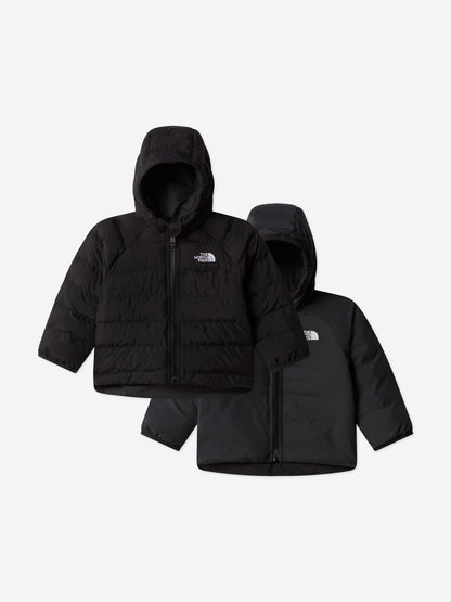 The North Face 婴儿双面 Perrito 连帽夹克（黑色）