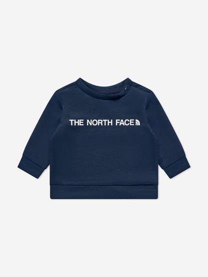 The North Face 男婴徽标运动服（海军蓝）