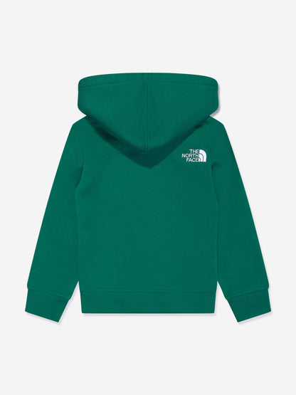 The North Face 男童 Drew Peak 绿色连帽衫