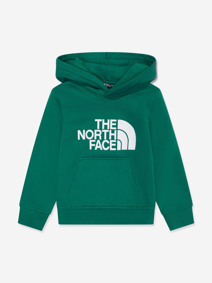 The North Face 男童 Drew Peak 绿色连帽衫