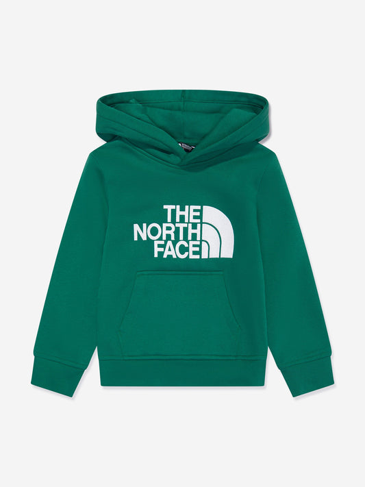 The North Face 男童 Drew Peak 绿色连帽衫
