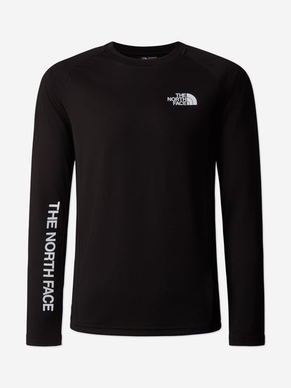 The North Face 儿童 Never Stop 长袖 T 恤（黑色）