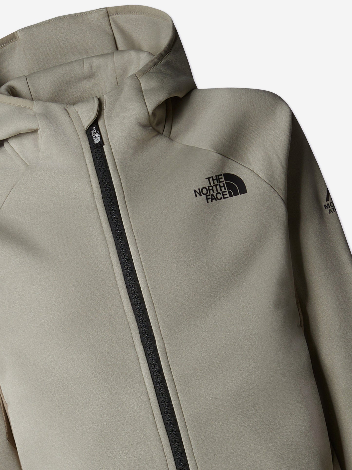 The North Face 男童 Mountain Athletics 全拉链连帽衫（米色）