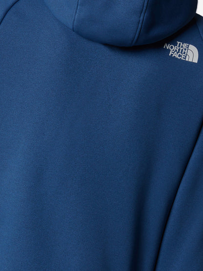 The North Face 男童蓝色 Mountain Athletics 全拉链连帽衫