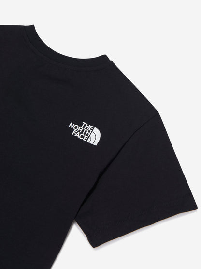 The North Face 儿童 Varsirty 图案超大 T 恤（黑色）