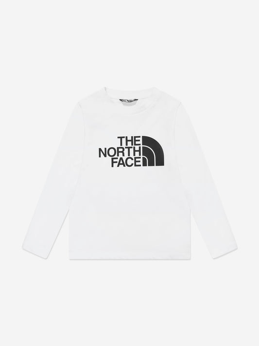 The North Face 男童白色长袖 T 恤
