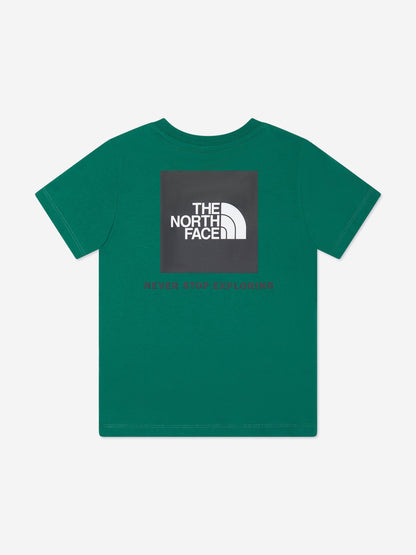The North Face 男孩 Redbox T 恤（绿色）