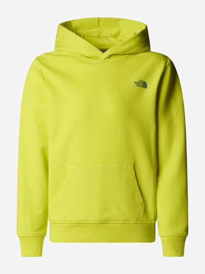 Boys Graphic Relaxed Hoodie in Yellow
