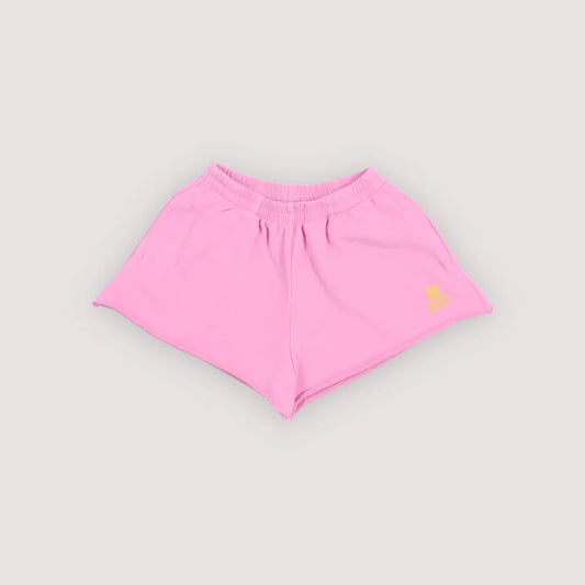 女童粉色棉短裤