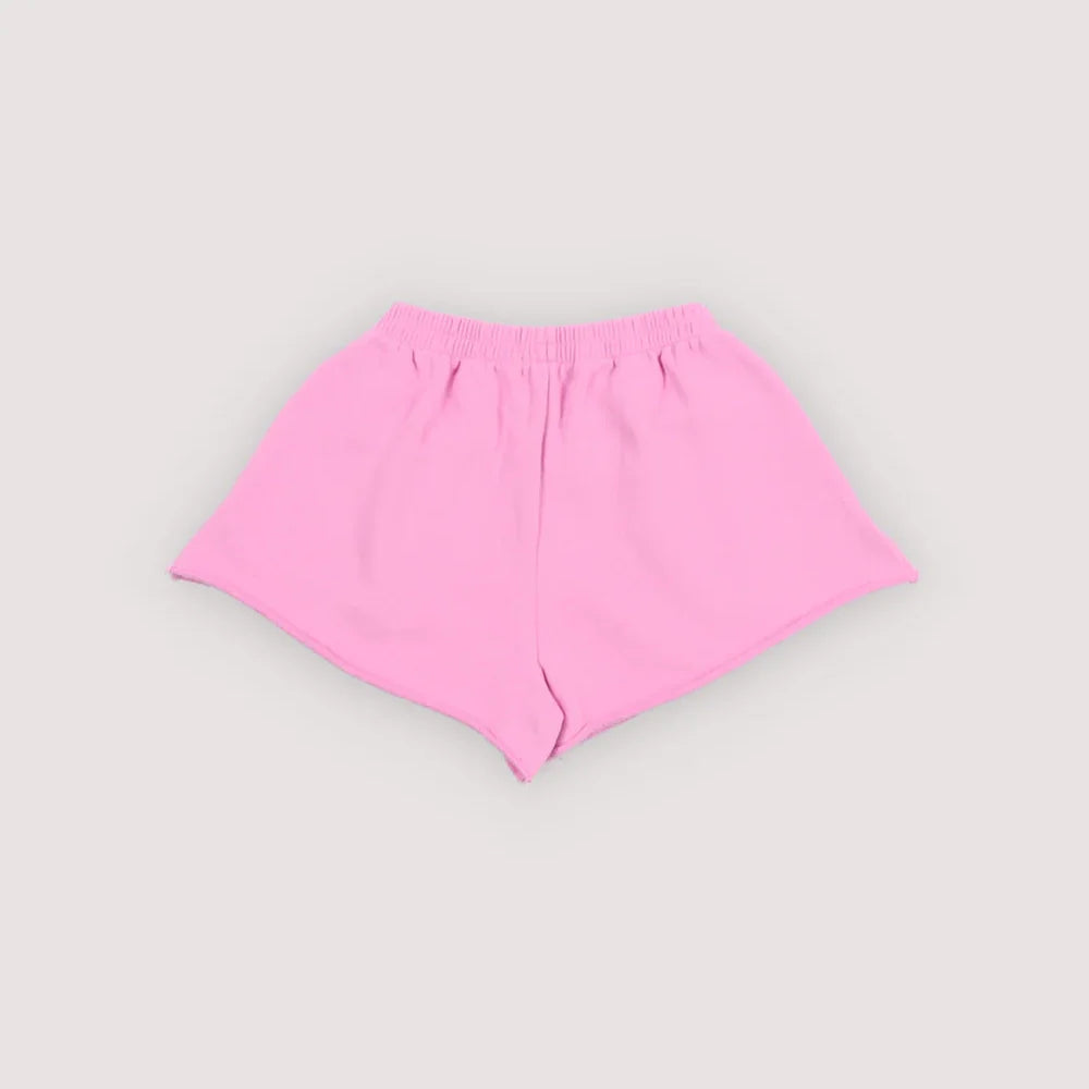 女童粉色棉短裤