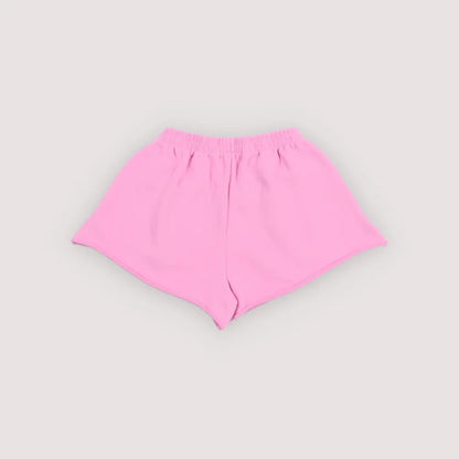 女童粉色棉短裤