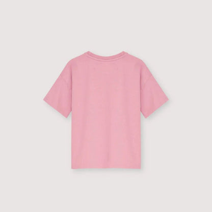 女童粉色Logo棉T恤