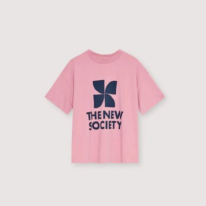 女童粉色Logo棉T恤