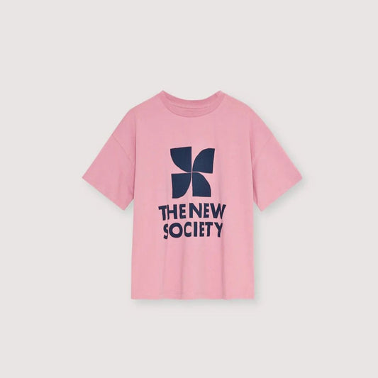 女童粉色Logo棉T恤