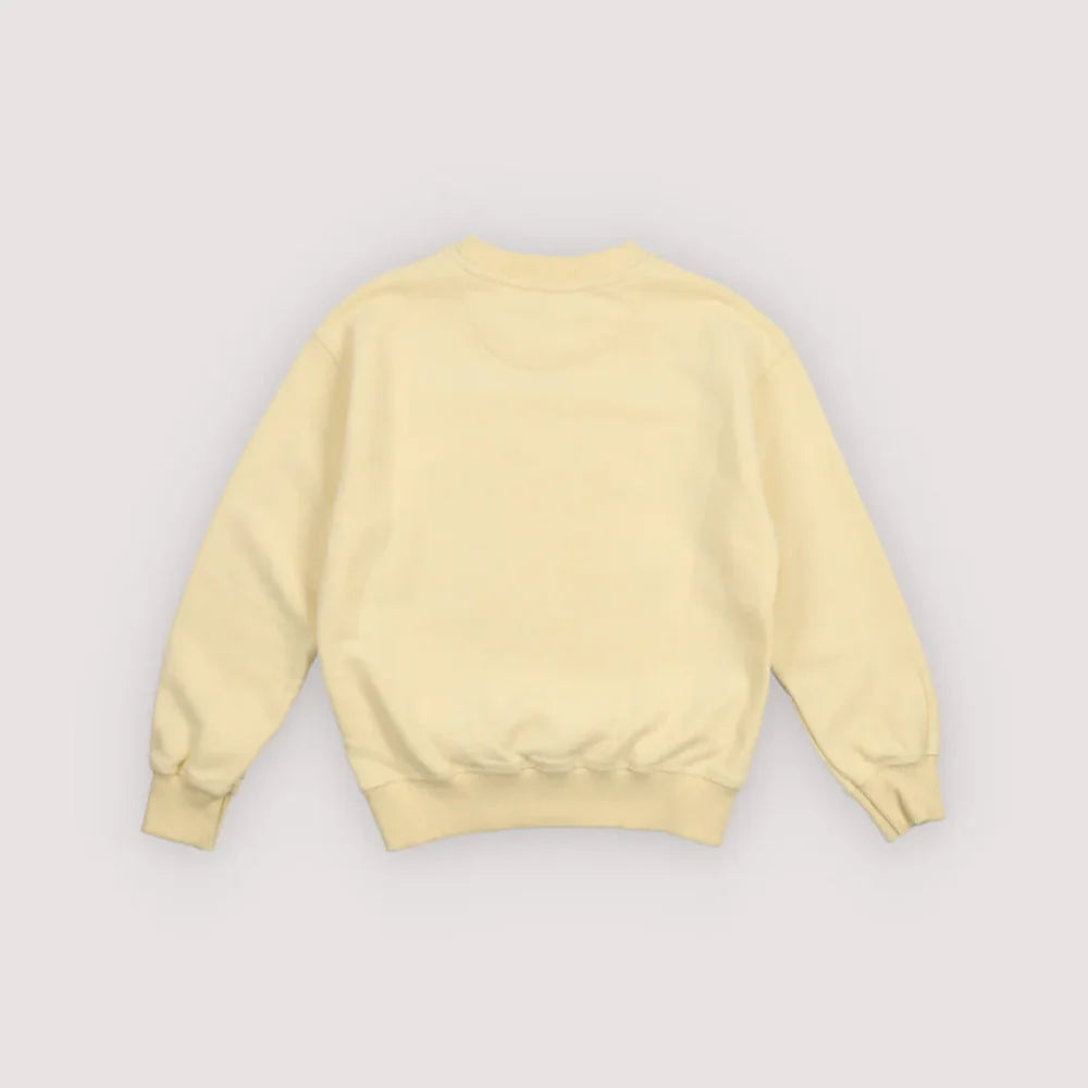 女童黄色Logo棉卫衣