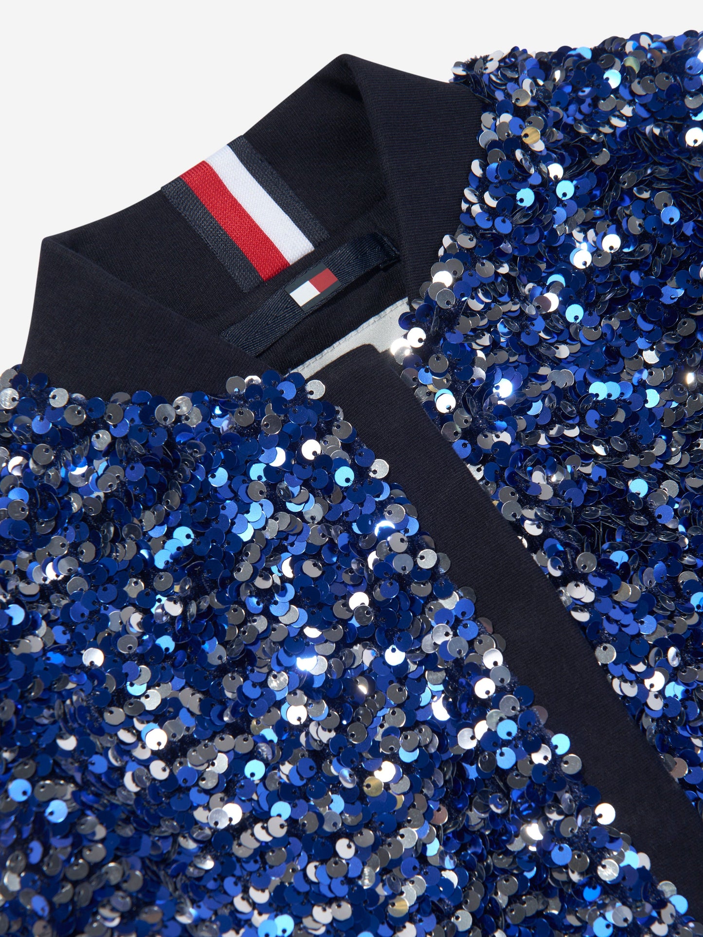 Tommy Hilfiger 女童亮片蓝色校队夹克