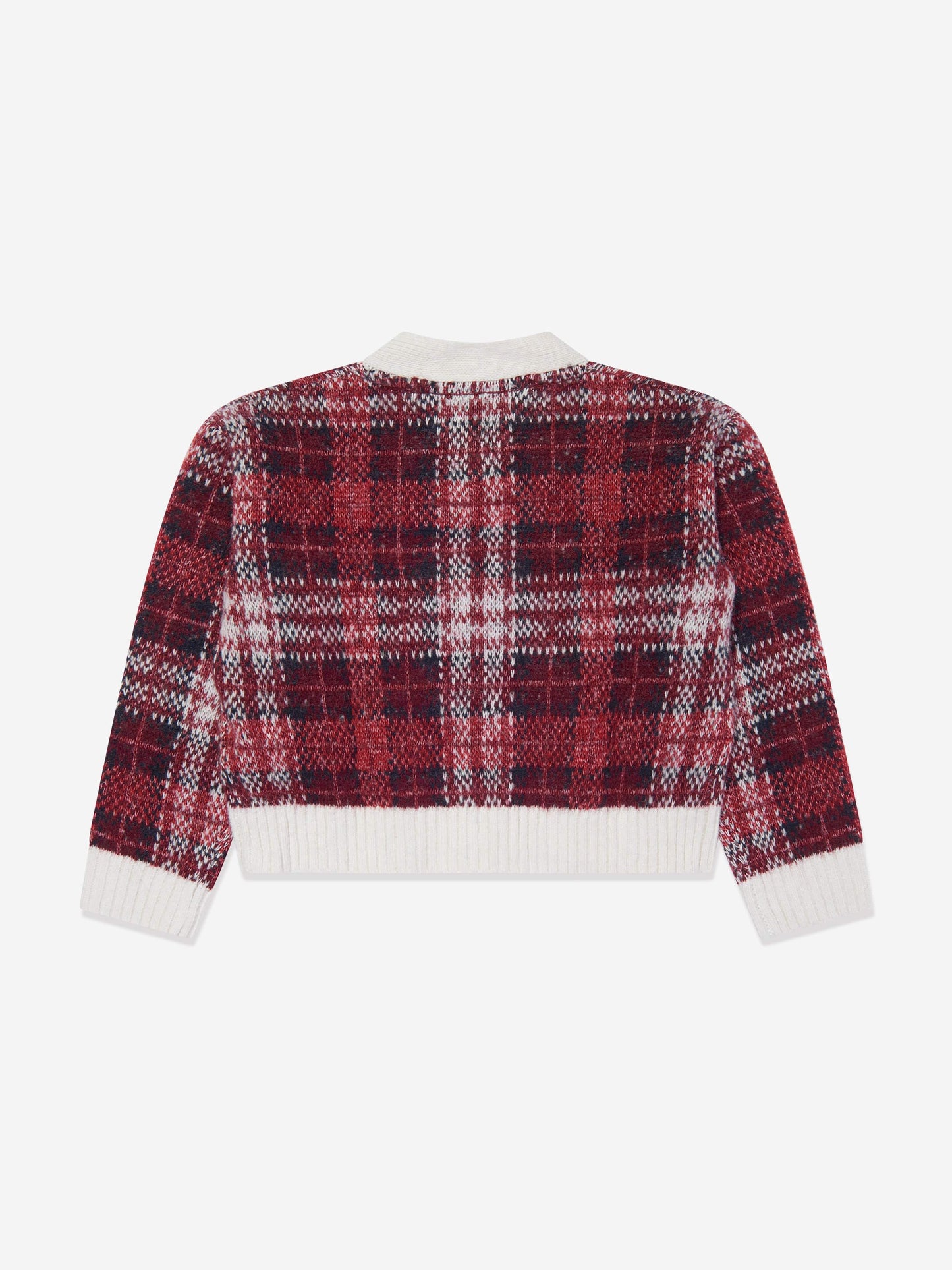 Tommy Hilfiger 女童红色格纹开衫