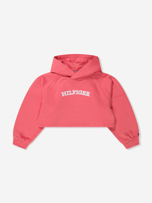 Tommy Hilfiger 女童 Monotype 连帽衫（桃色）