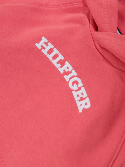 Tommy Hilfiger 女童 Monotype 连帽衫（桃色）