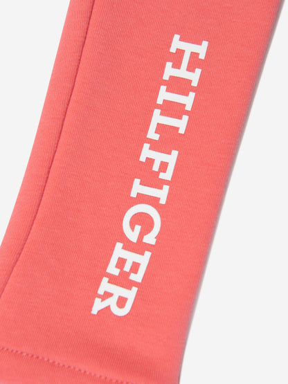 Tommy Hilfiger 女童 Monotype 紧身裤（桃色）