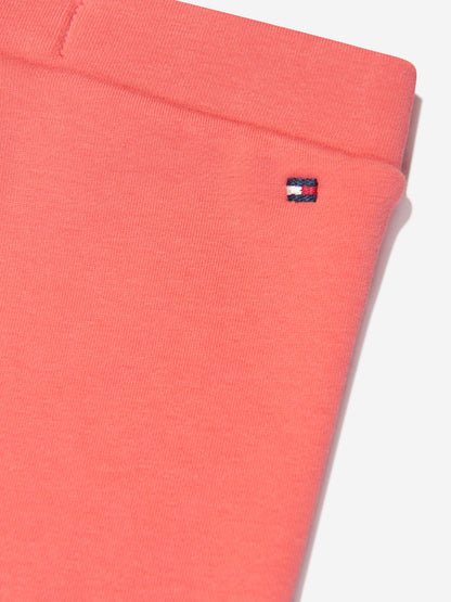 Tommy Hilfiger 女童 Monotype 紧身裤（桃色）