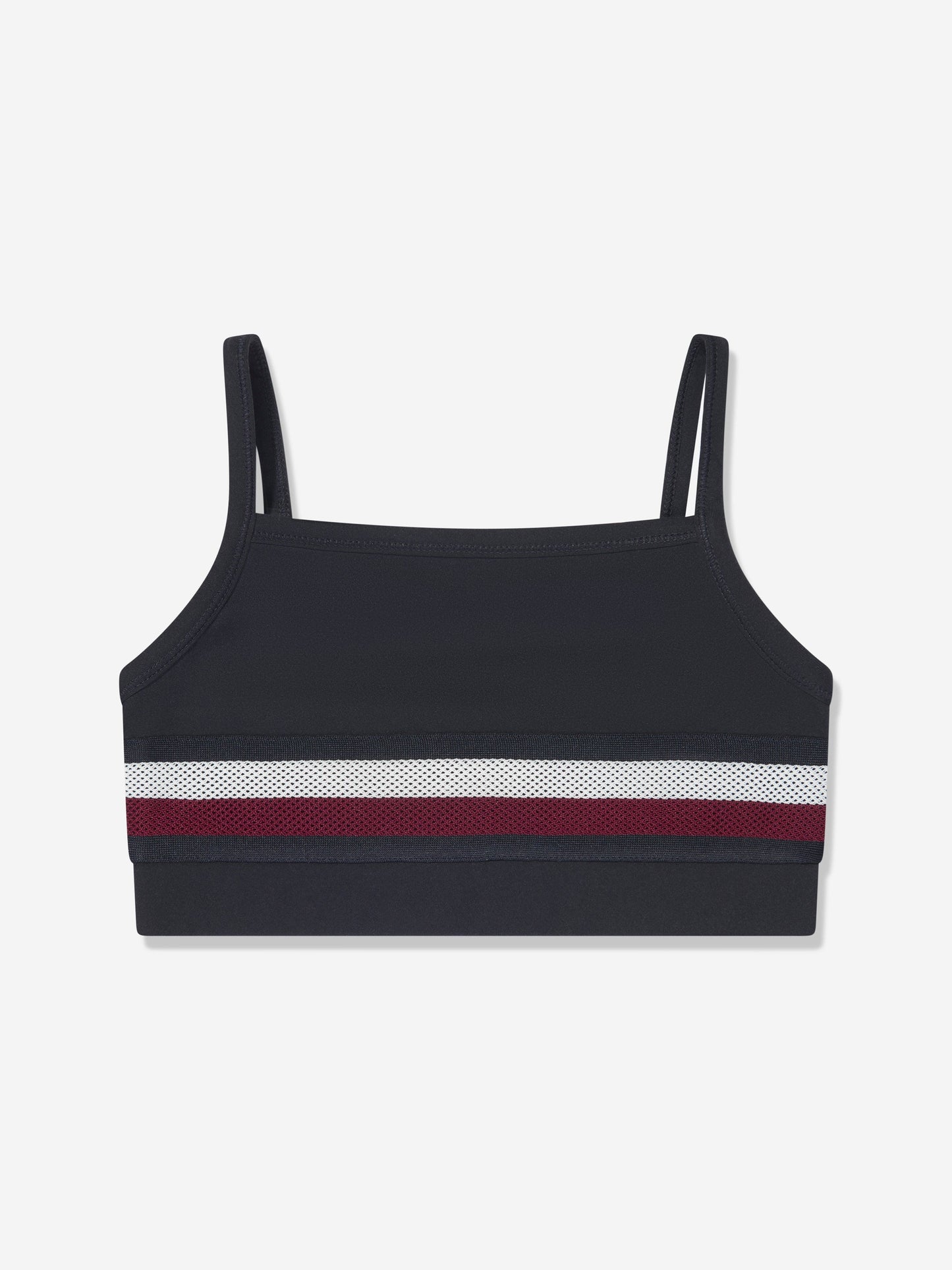 Tommy Hilfiger 女童全球条纹运动上衣（海军蓝）