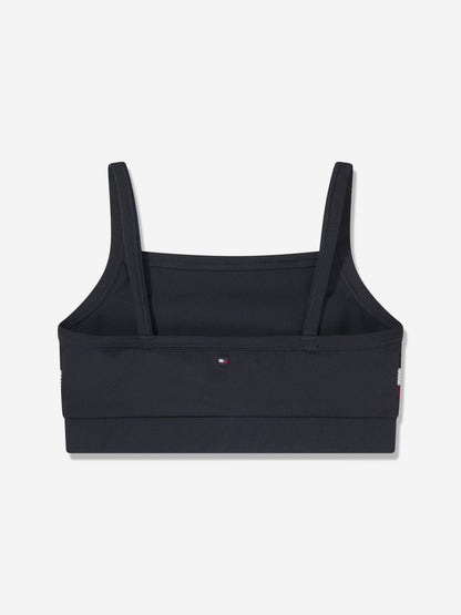 Tommy Hilfiger 女童全球条纹运动上衣（海军蓝）
