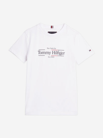 Tommy Hilfiger 男童白色图标印花常规 T 恤