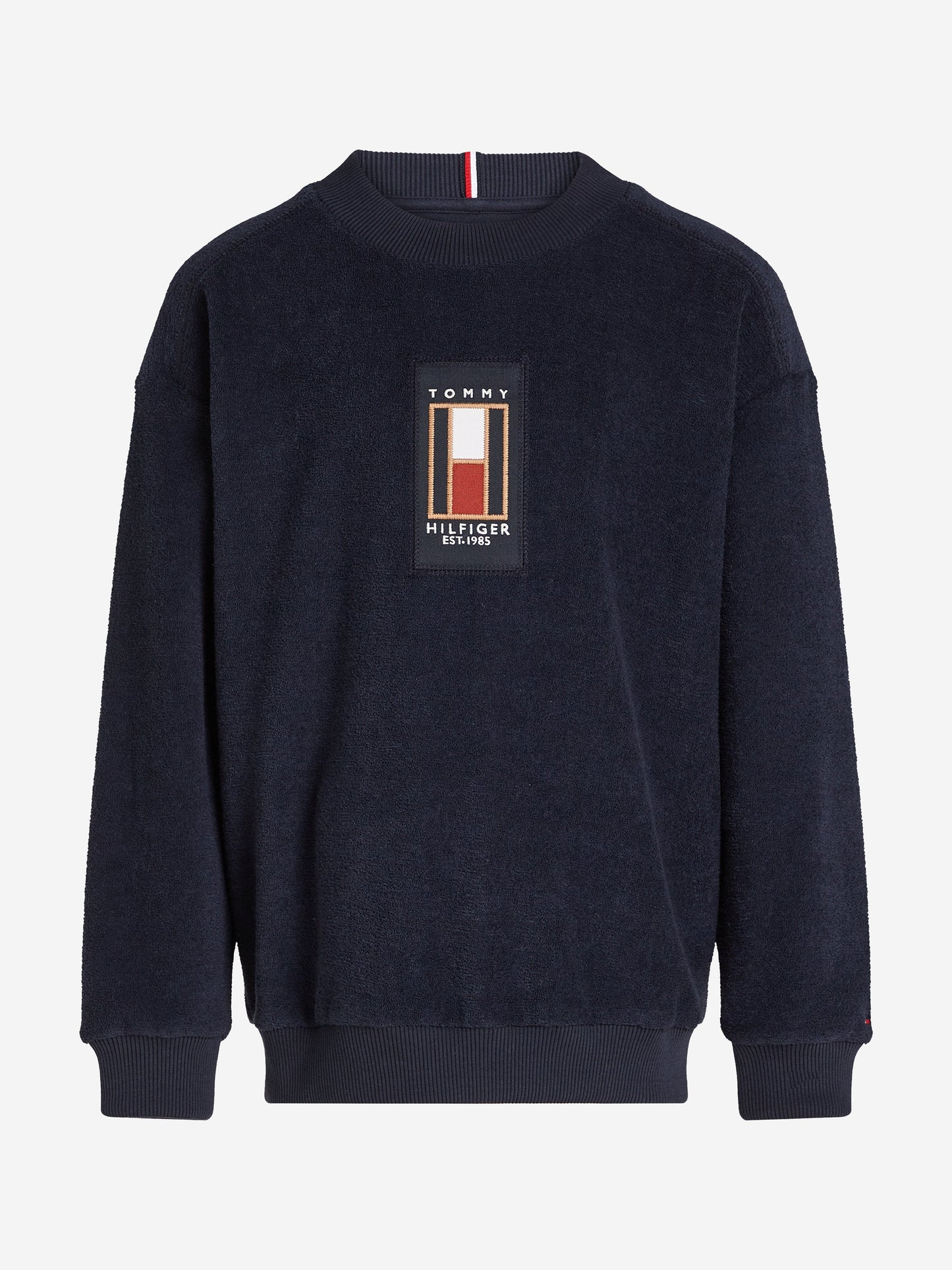 Tommy Hilfiger Boys Flag Boucle Sweatshirt in Navy