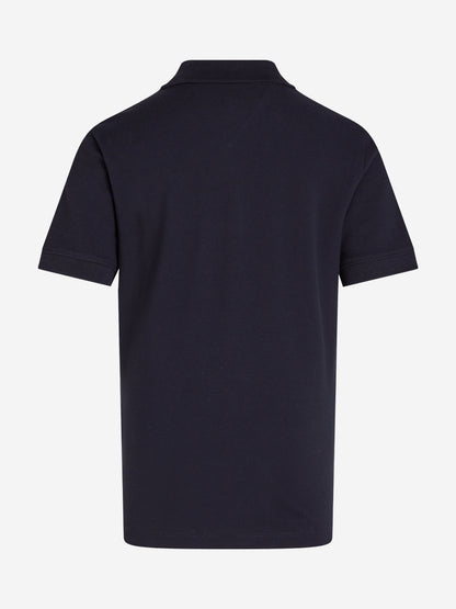 Tommy Hilfiger Boys Vertical Flag Regular Polo Shirt in Navy