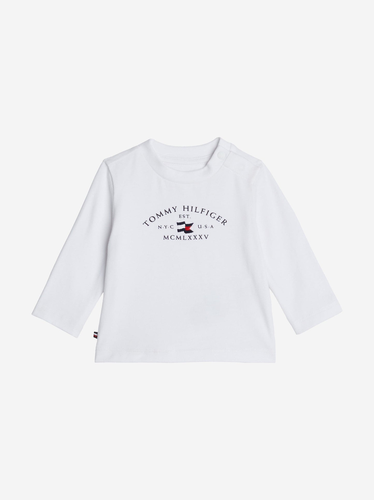 Tommy Hilfiger Baby Long Sleeve Essential T-Shirt in White