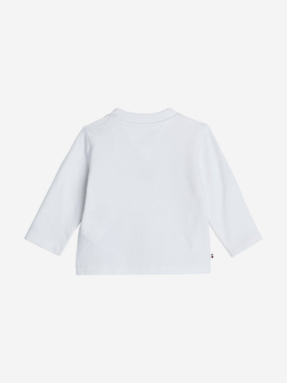 Tommy Hilfiger Baby Long Sleeve Essential T-Shirt in White